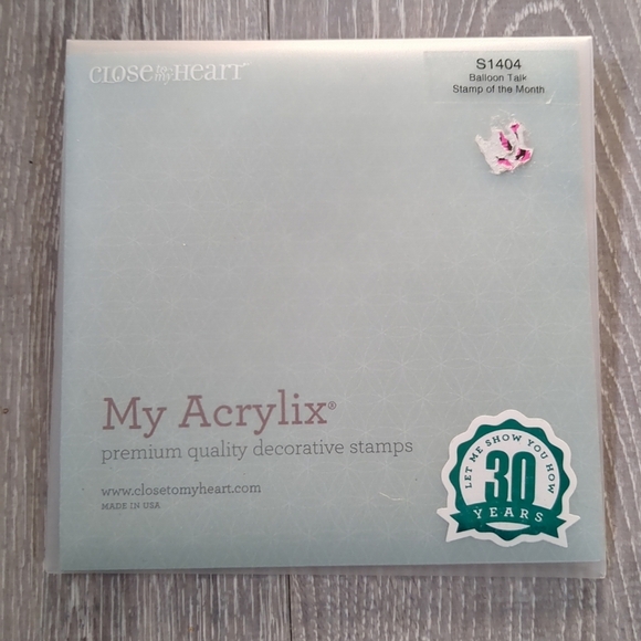 Close To My Heart Acrylic Stamps Balloon Talk New Scrapbooking Card Making - Picture 2 of 2